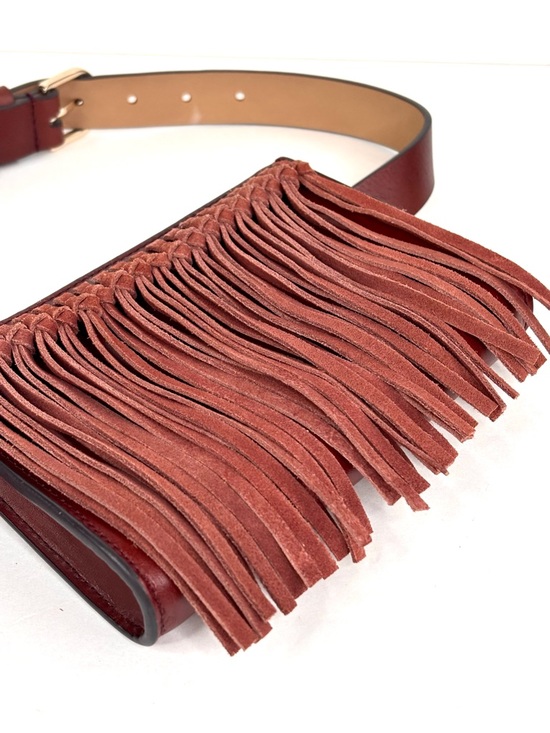 Rebecca Minkoff Handbags - Rebecca Minkoff Stevie Brown Suede Leather Fringe Festival Boho Western Belt Bag